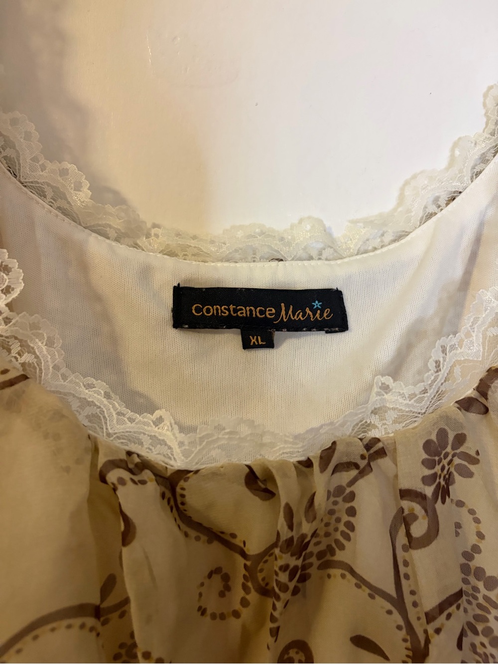 Vintage Paisley Kitschy Constance Marie Babydoll Blouse Top - Picture 4 of 4